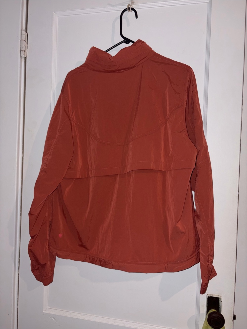 NWOT Lululemon size 14 Lightweight Rust Red Windbreaker Jacket - Picture 3 of 8